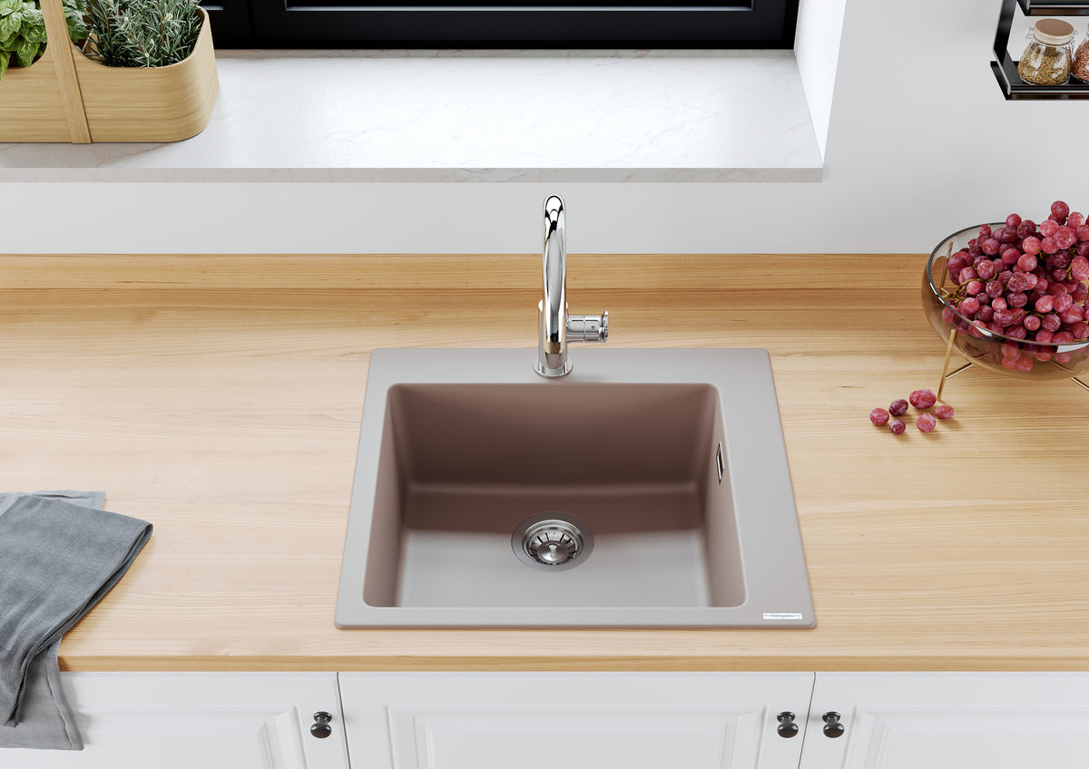 Hansgrohe Einhebelmischer Vernis Blend M35 – 5,5×22,1×33,2 cm, Messing/Metall/Keramik, Einlochmontage, Chrom