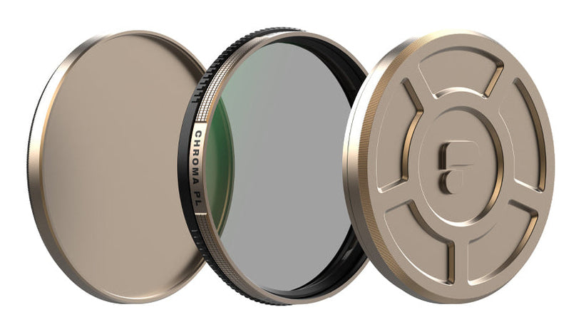 PolarPro 135 Serie Chroma CP Polarisationsfilter 52 mm – für Objektive mit 52 mm Filtergewinde – graubraun