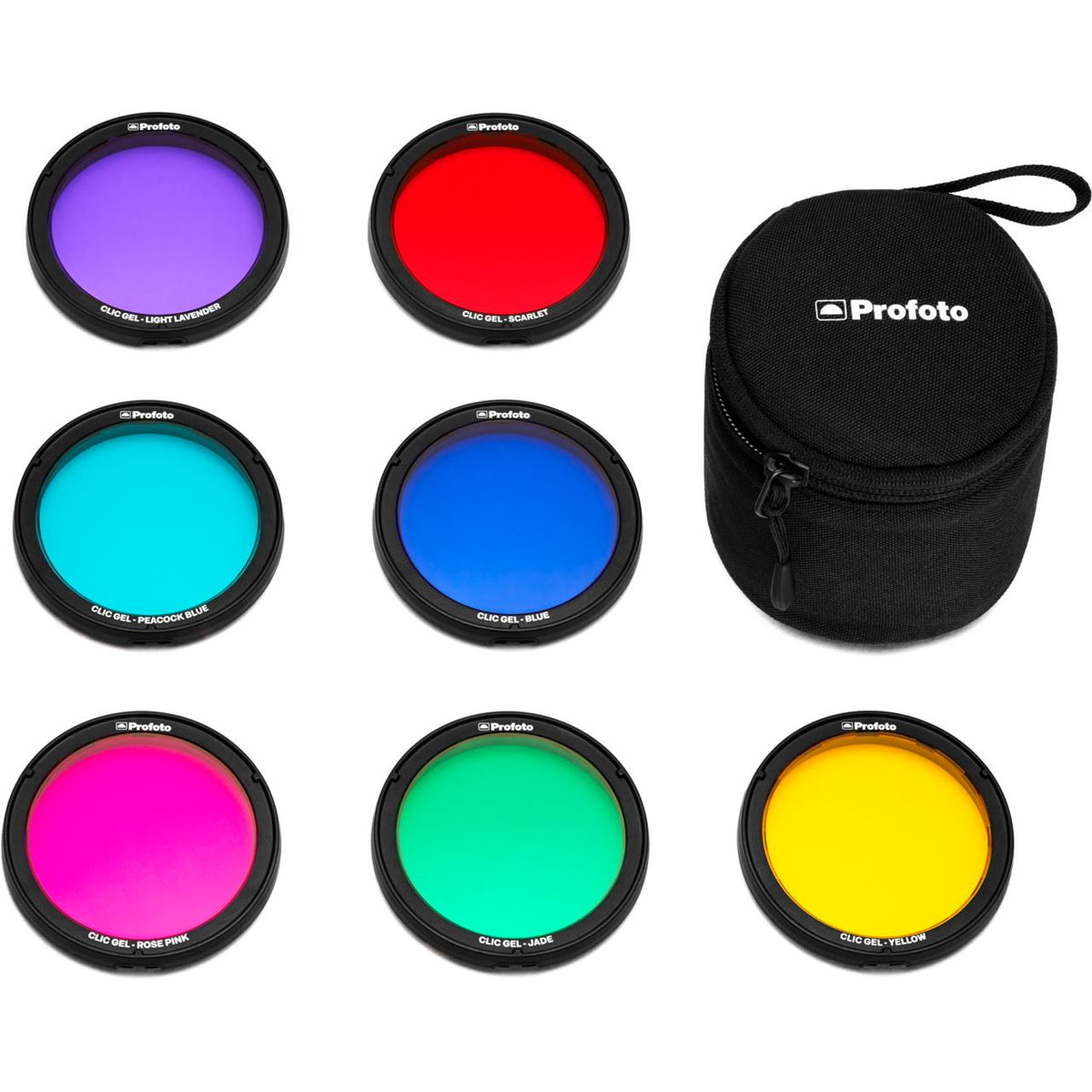 Profoto Clic Color Effects Farbfilter-Set – 7 Filter – für Profoto A-Serie (A2, A10 usw.) – Mehrfarbig
