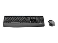 Logitech MK345 – Tastatur- und Maus-Set – 2,4 GHz USB-A (Empfänger) – QWERTY (US-INT) – Schwarz