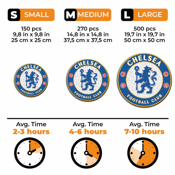 Iconic Puzzles Chelsea FC - Logo – Logikspiel, 1 Spieler, ab 14 Jahren