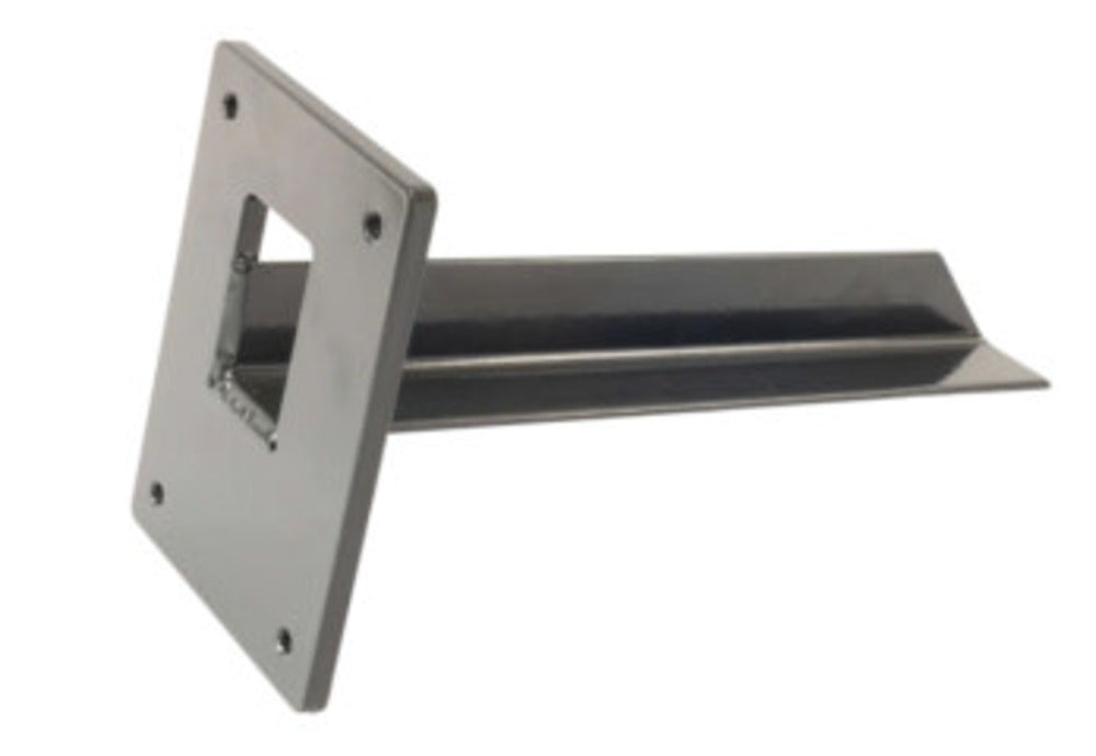 go-e Montageplatte MB – 200 × 150 × 400 mm, Stahl, für Podest MB