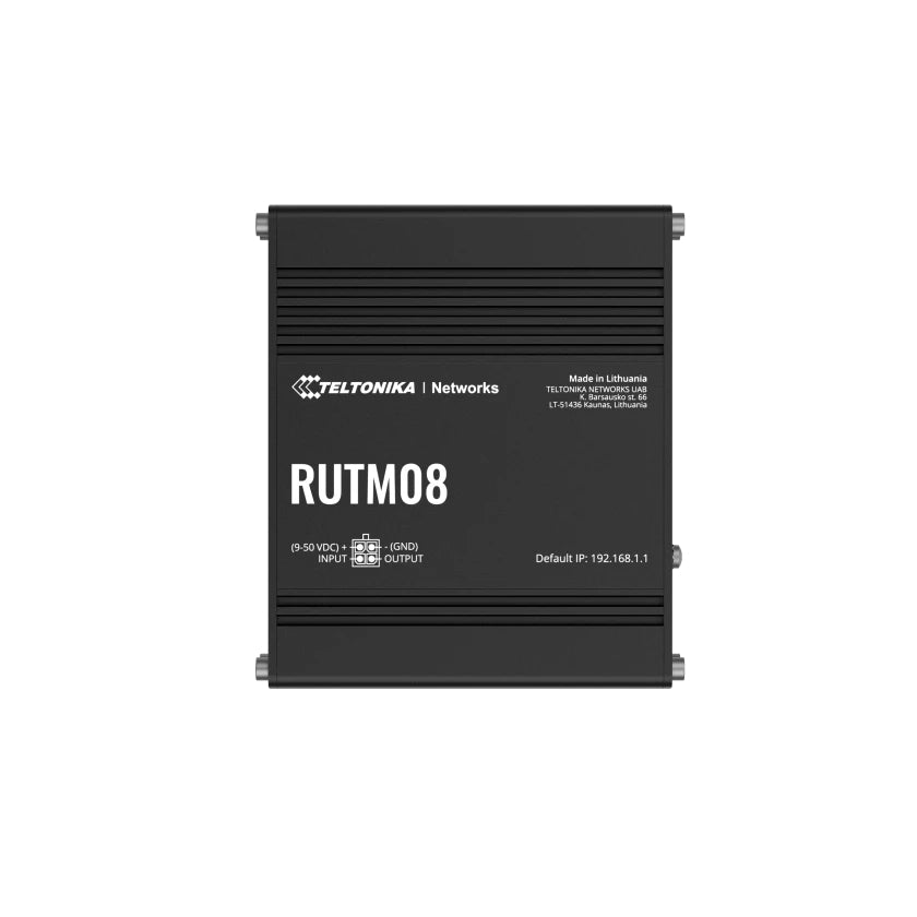 Teltonika RUTM08 VPN-Router – Ethernet-WAN, 4× 1G LAN, 1× USB 2.0, SIM-Slot