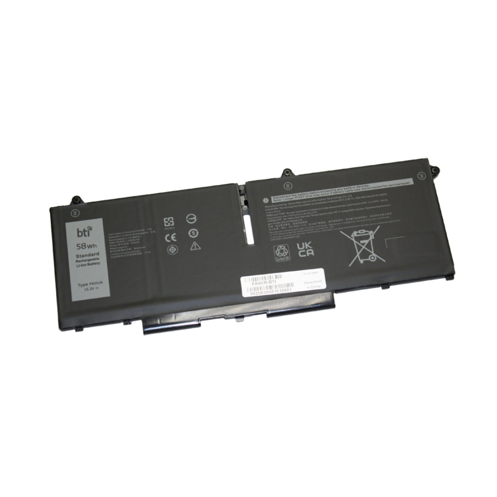 BTI Notebook-Akku – für Dell Latitude 5330, 5430, 5530 – 58 Wh, 15,2 V – Schwarz