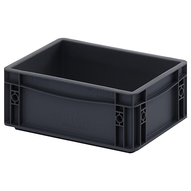 Auffangwanne 2×25 l – ESD, schwarz, für Chemie-Gebinde