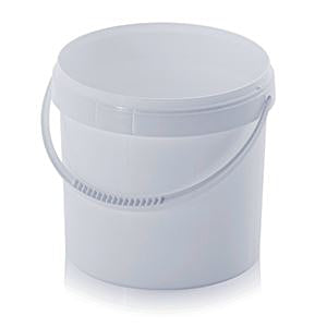 Putzeimer – 5,6 l – rund – Kunststoff – weiss – 22,6 × 22,6 × 19,0 cm