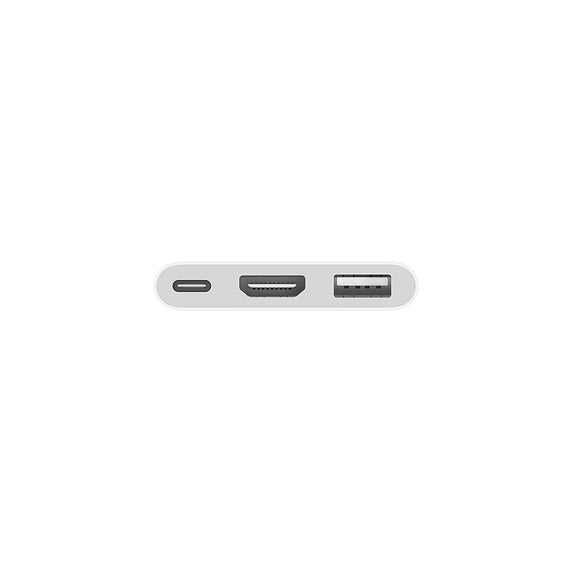Apple MUF82ZM/A Adapter USB-C zu HDMI – 4K (3840 × 2160) @ 60 Hz, HDMI, USB-A, USB-C (Aufladefunktion)