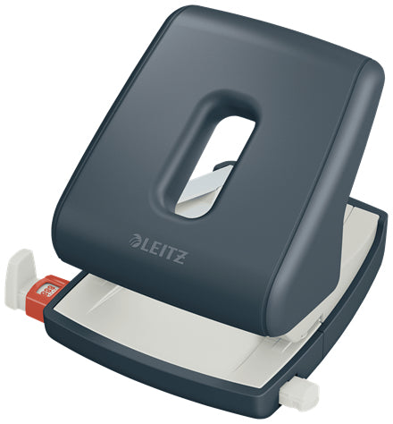 Leitz Bürolocher Cosy – 2-Loch, Lochabstand 80 mm, 30 Blatt, bis A4, Ø5,5 mm – Grau