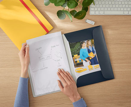 Leitz Cosy Sichtbuch A4, 20 Hüllen, PP, matt, Gummibandverschluss, grau