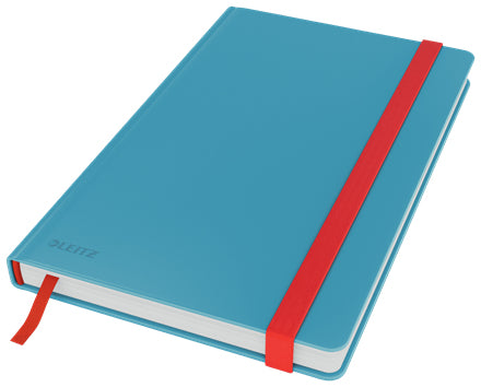 Leitz Notizbuch – A5 – kariert 5 mm – 80 Seiten – 100 g/m² – Hardcover, Gummiband – blau