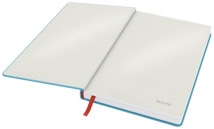 Leitz Cosy Notizbuch – A5 – Liniert 5 mm – 80 Seiten – 330 g/m² – Hardcover, Gummiband, Blau