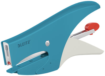 Leitz Heftzange – 15 Blatt, Flat Clinch, für Nr. 10, Blau