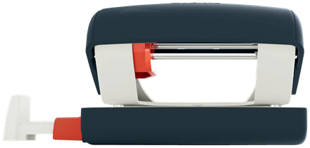 Leitz Bürolocher 50040061 – 2-Loch, Lochabstand 80 mm, 30 Blatt, bis A4, Ø5,5 mm – Blau – Metall