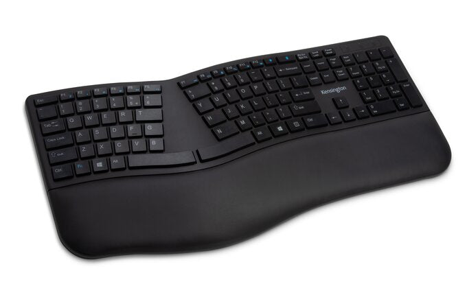 Kensington Pro Fit Ergo – Tastatur, kabellos, ergonomisch, schwarz
