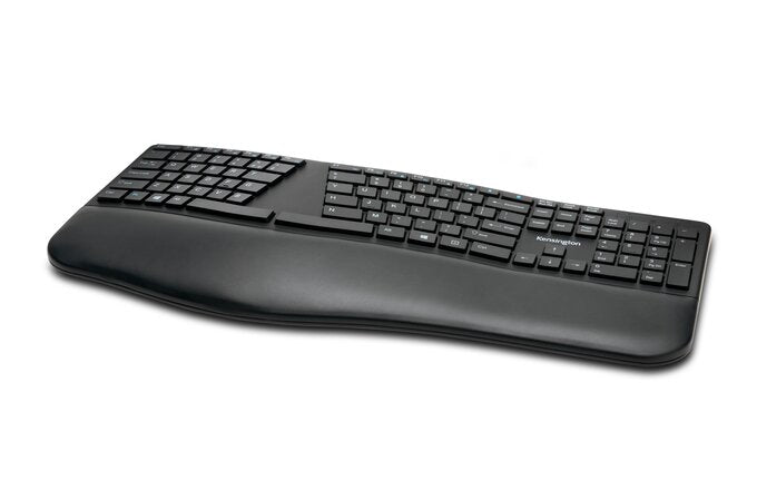 Kensington Pro Fit Ergo – Tastatur, kabellos, ergonomisch, schwarz