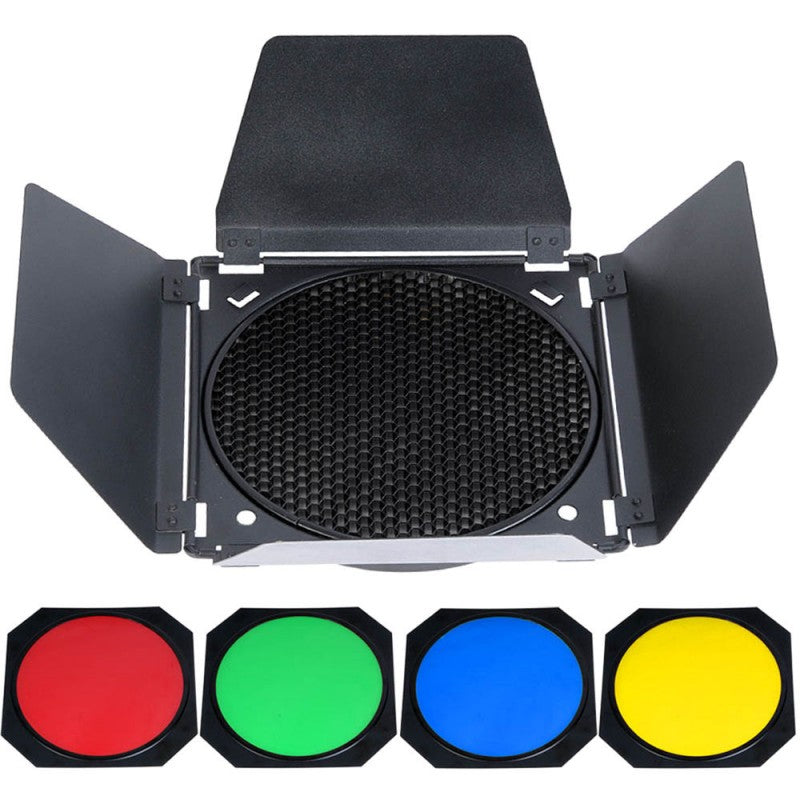 Godox BD-04 Abschirmklappensatz – 178 mm – Schwarz – 6er-Pack