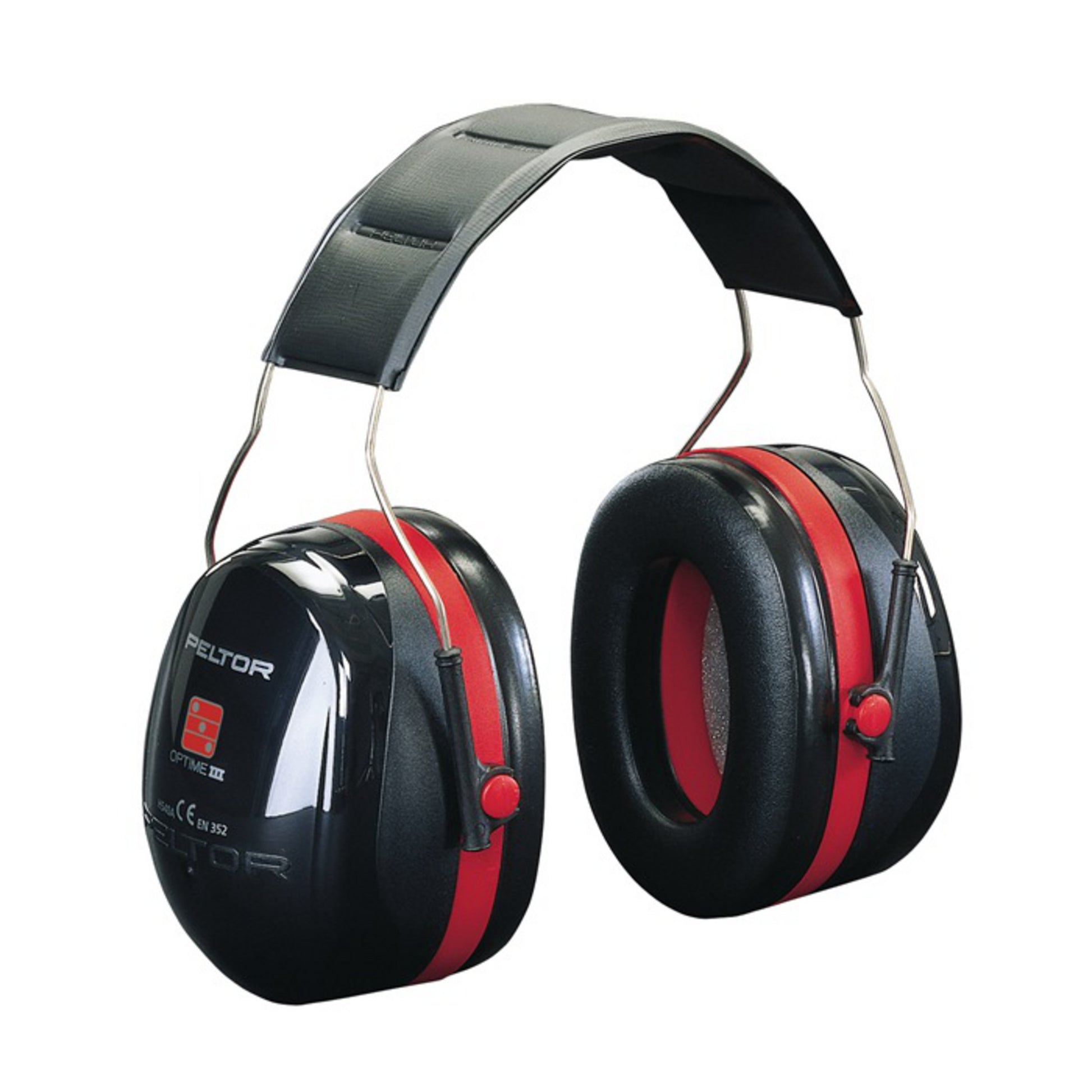 3M Peltor Optime III Kapselgehörschutz – SNR 35 dB – schwarz/rot
