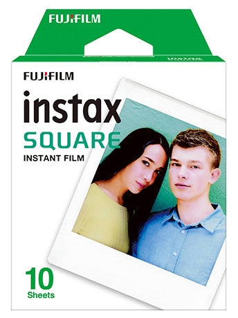 Fujifilm Instax Square Sofortbildfilm – 62 × 62 mm Bild, 86 × 72 mm Film – für Instax SQ10 – 10er-Pack