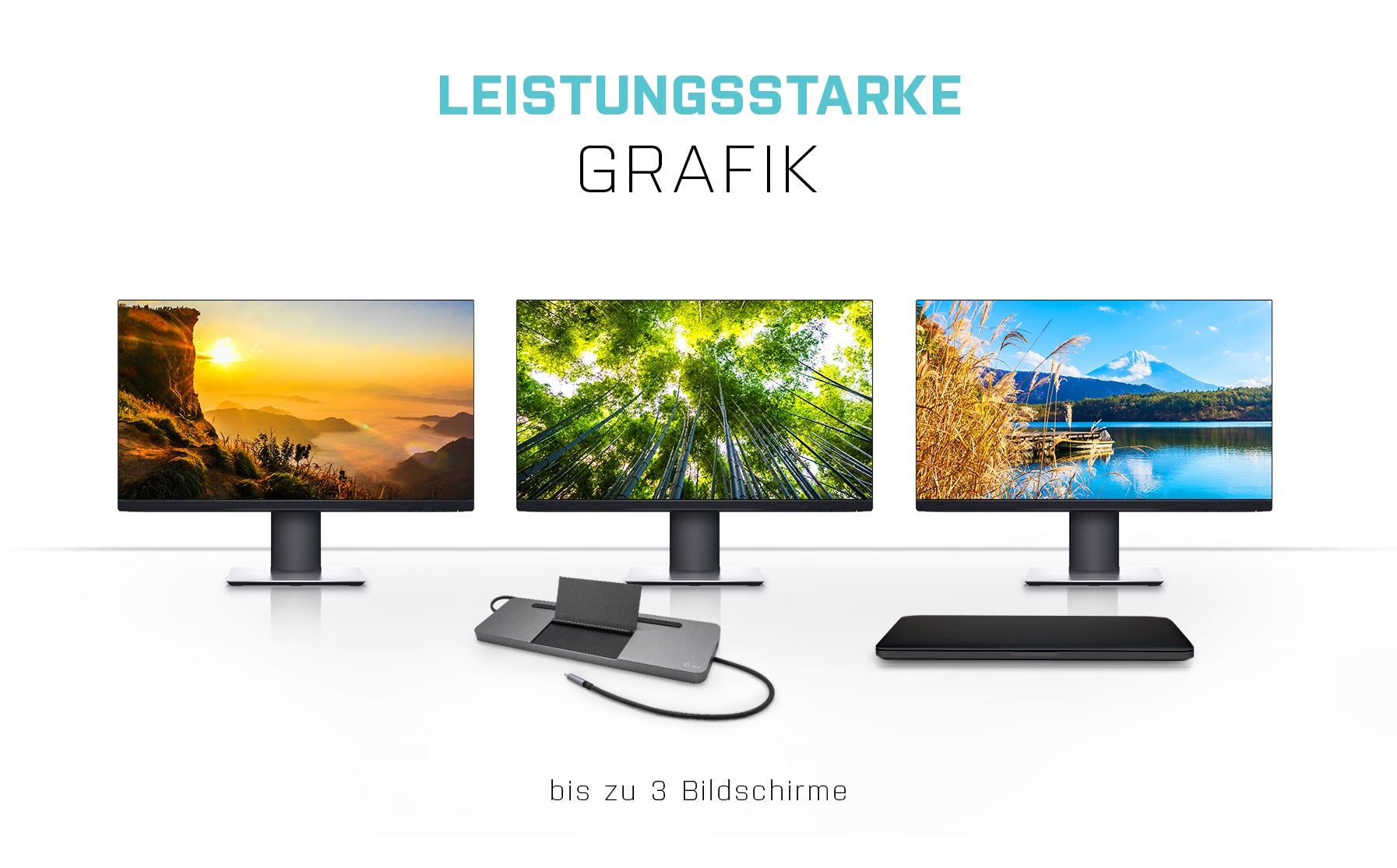 i-tec Dockingstation – USB-C, 1× DP, 1× HDMI, 1× VGA, 4× USB-A, 85 W PD, GbE, SD, 3,5 mm, für Windows/Mac/Linux