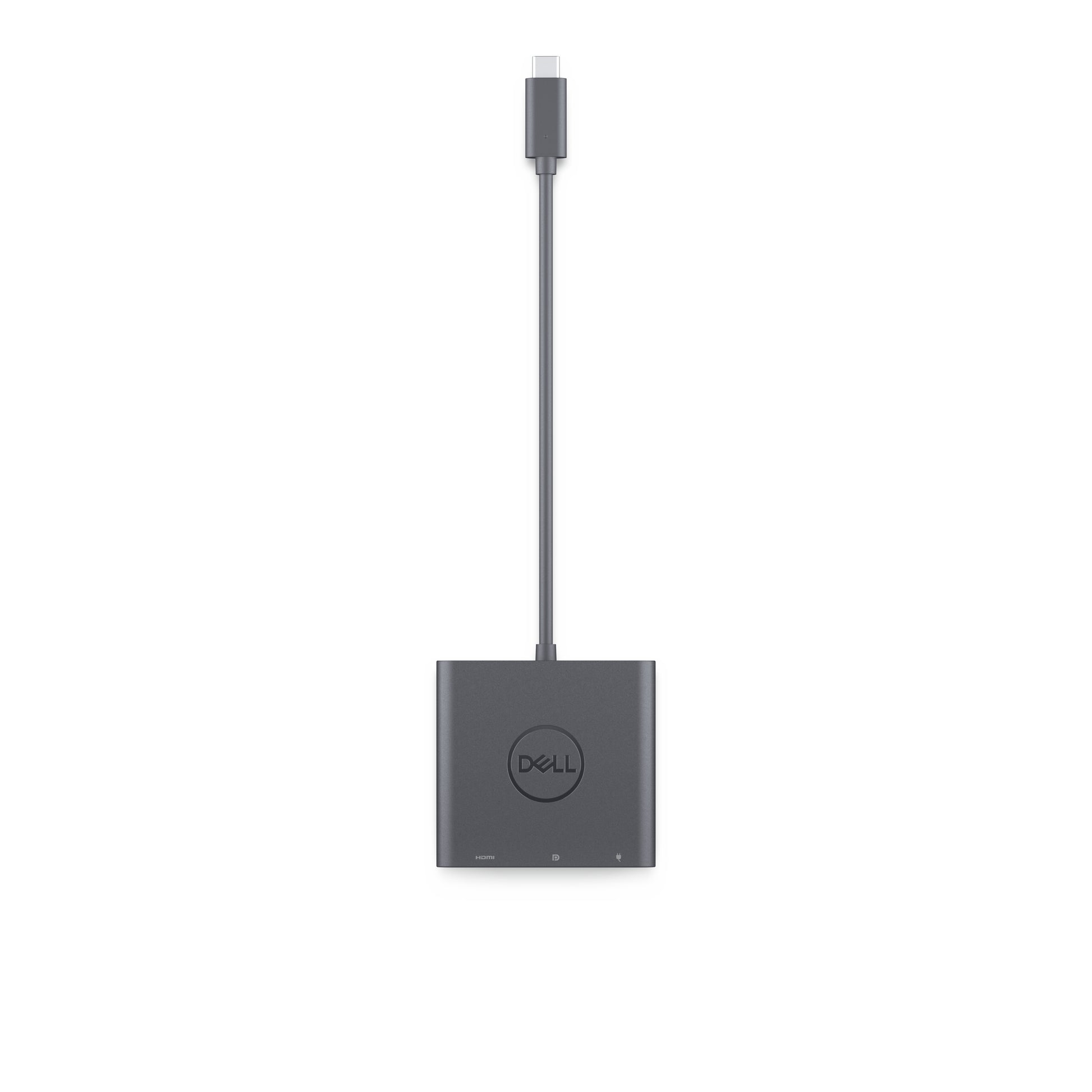 DELL 492-BCTU Adapter USB-C zu HDMI/DisplayPort – 4K (3840 × 2160), USB 3.2 Gen 2, Schwarz