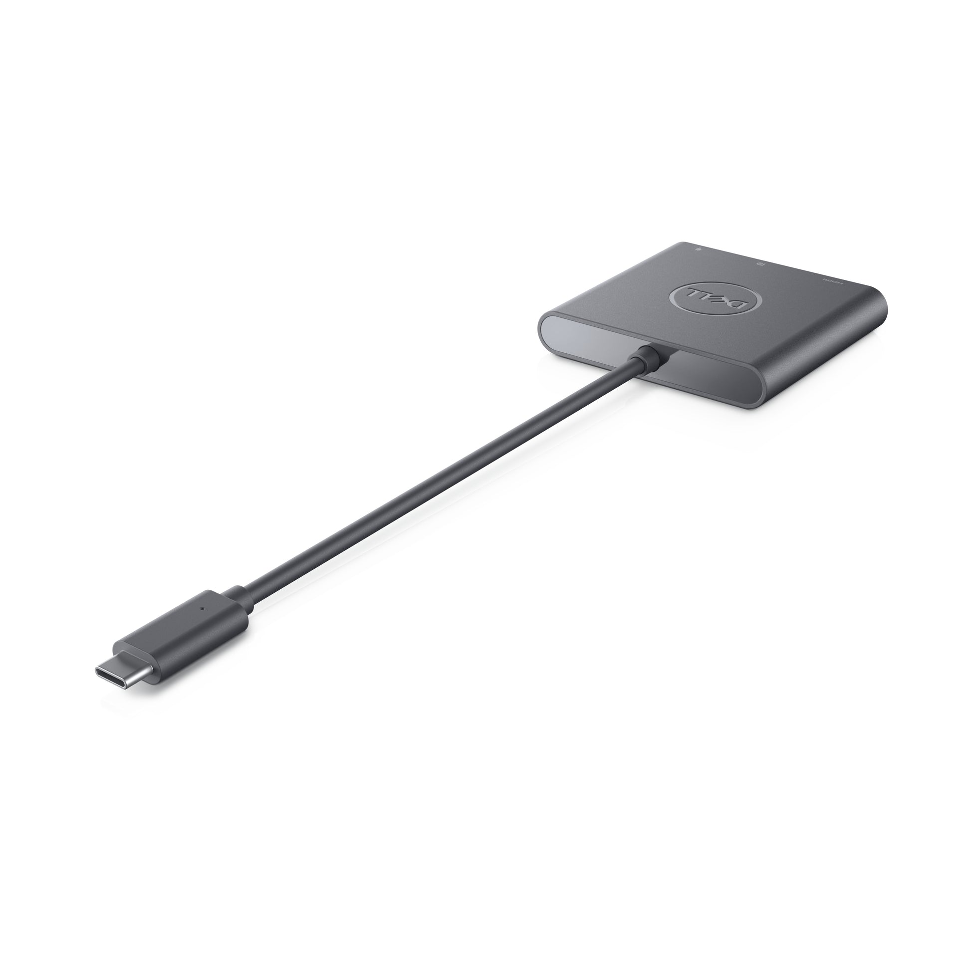 DELL 492-BCTU Adapter USB-C zu HDMI/DisplayPort – 4K (3840 × 2160), USB 3.2 Gen 2, Schwarz