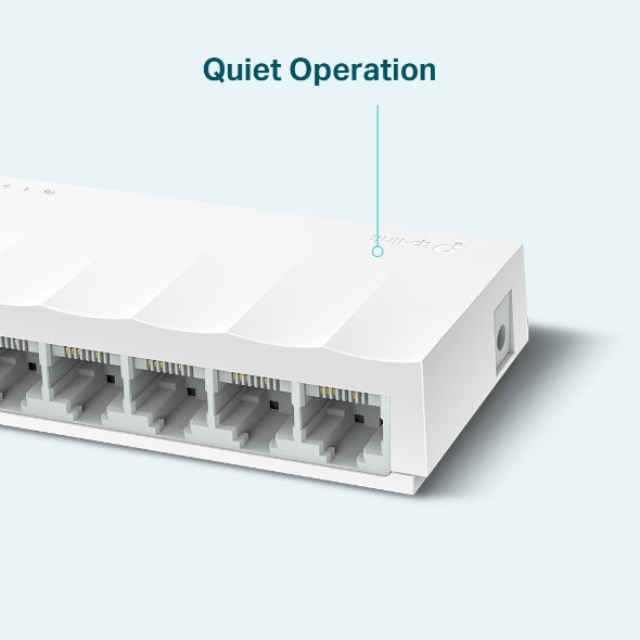 TP-Link LS1008 – Switch – 8×Fast Ethernet (10/100), Weiss