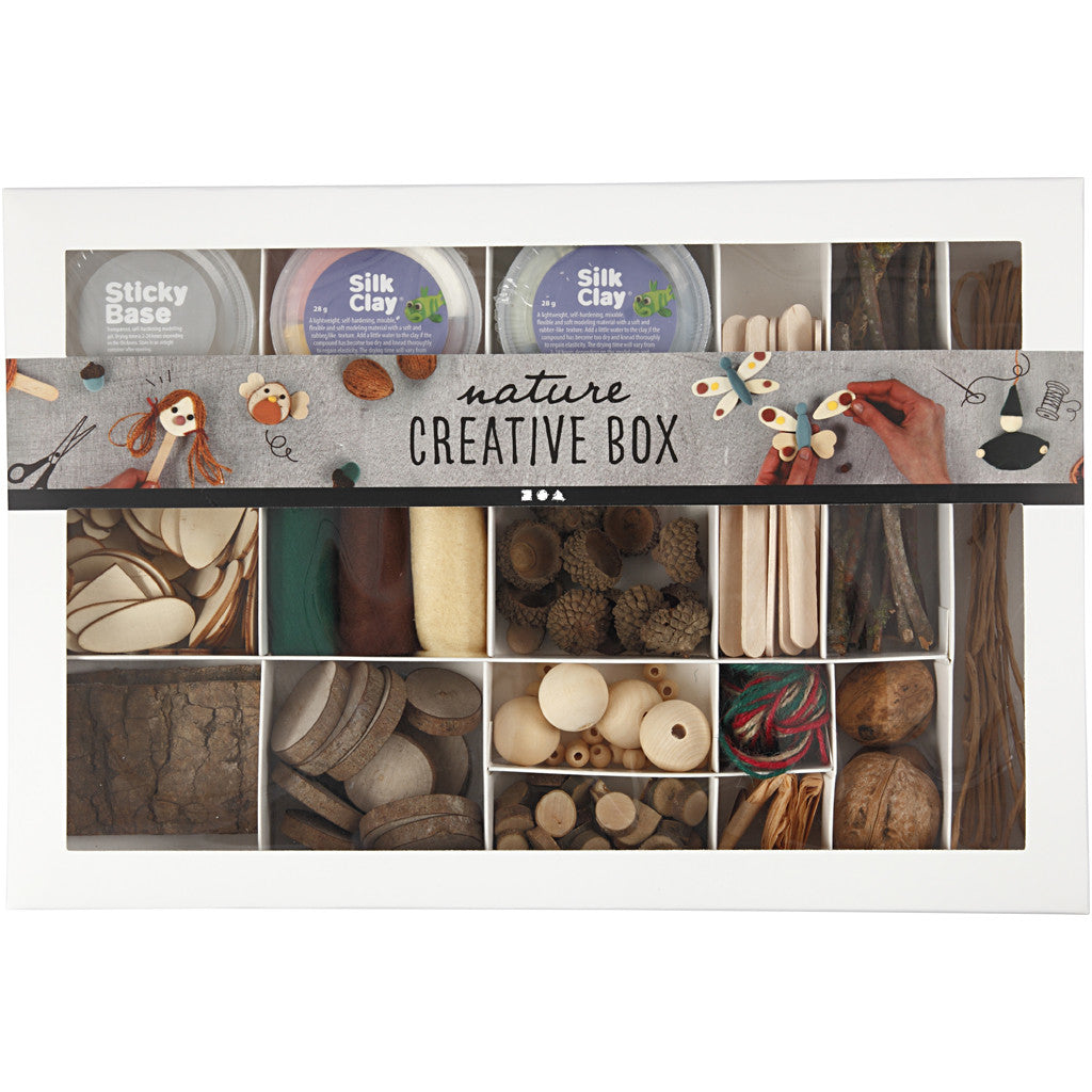 Creativ Company Kreativbox Holz (Birke) – 16-teilig