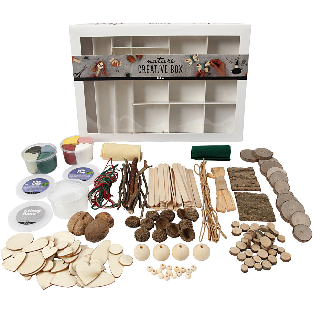 Creativ Company Kreativbox Holz (Birke) – 16-teilig