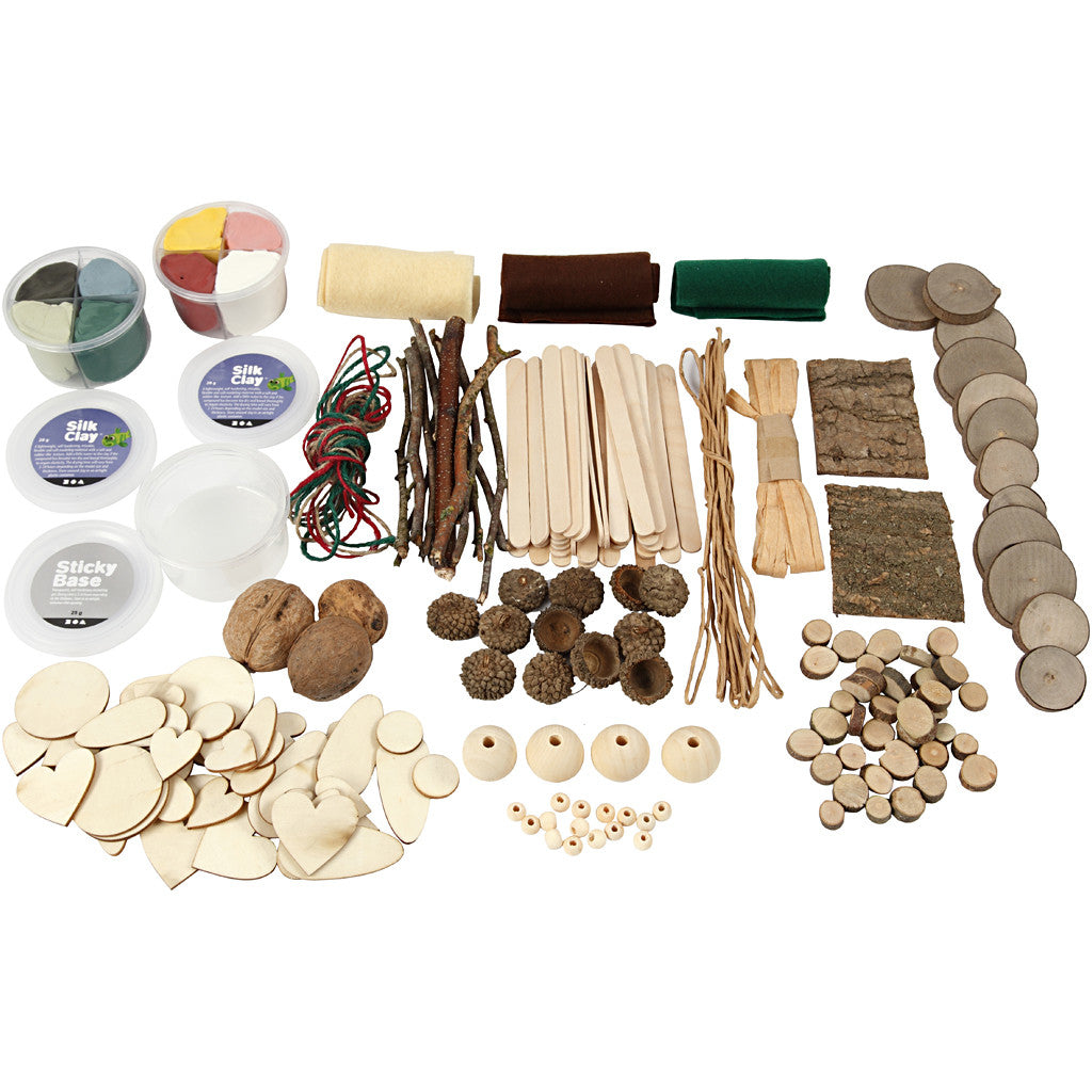 Creativ Company Kreativbox Holz (Birke) – 16-teilig