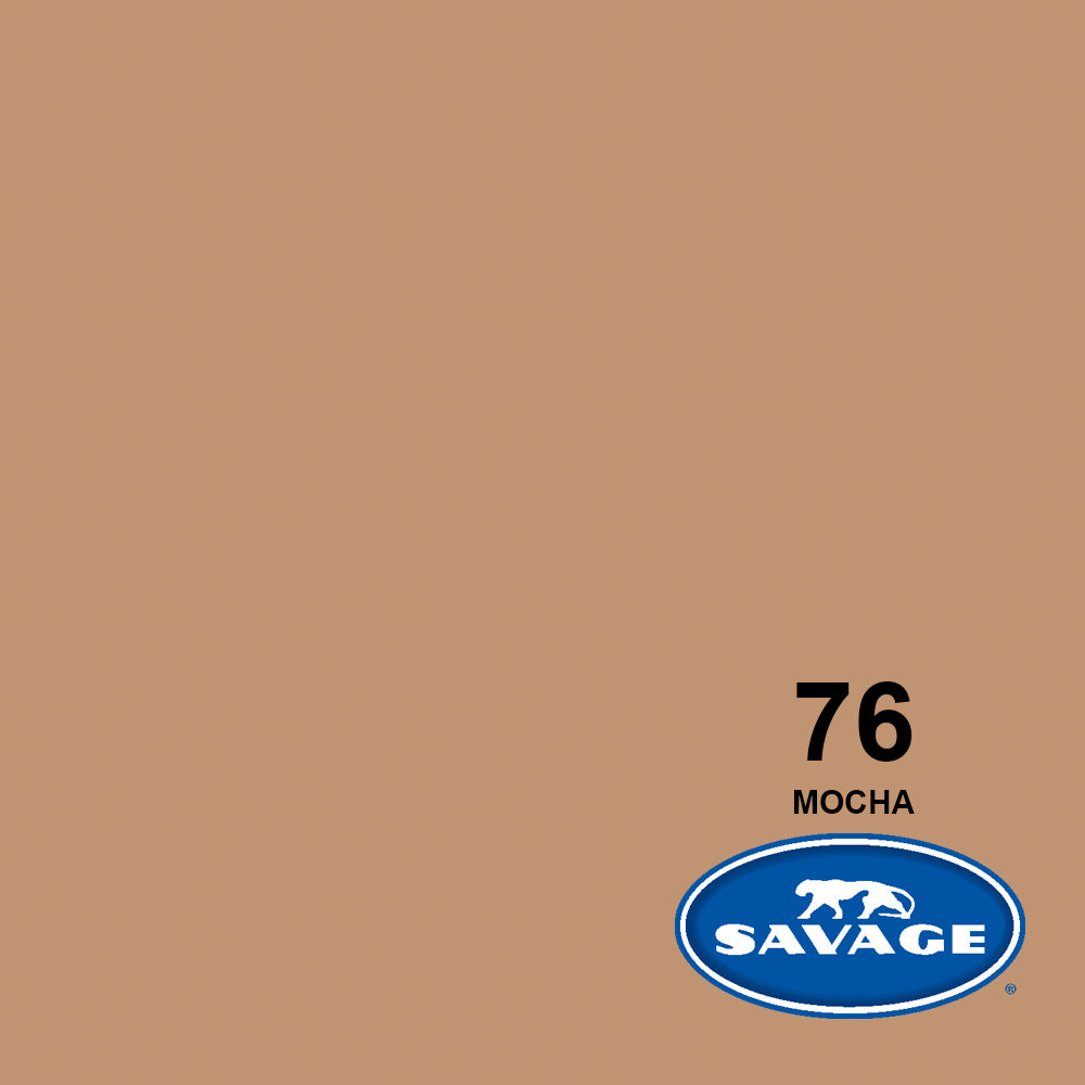 Savage Universal 76-12 Hintergrundpapier – 2,72 × 11 m – Mocca, 145 g