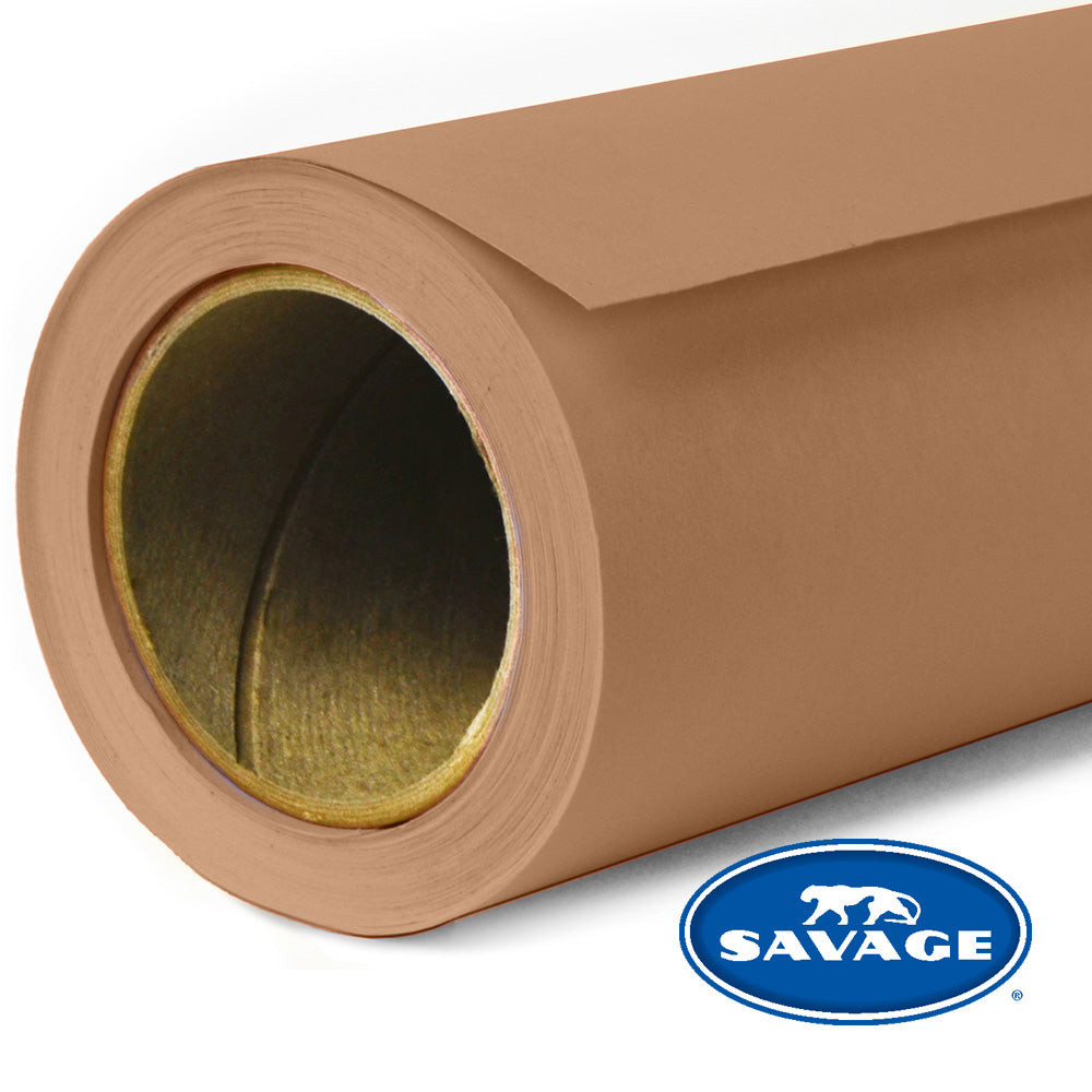 Savage Universal 76-12 Hintergrundpapier – 2,72 × 11 m – Mocca, 145 g