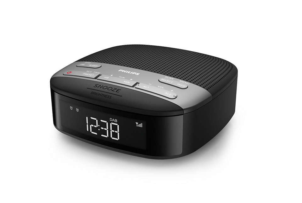Philips TAR3505/12 – Radiowecker – DAB+, Netzbetrieb – Schwarz
