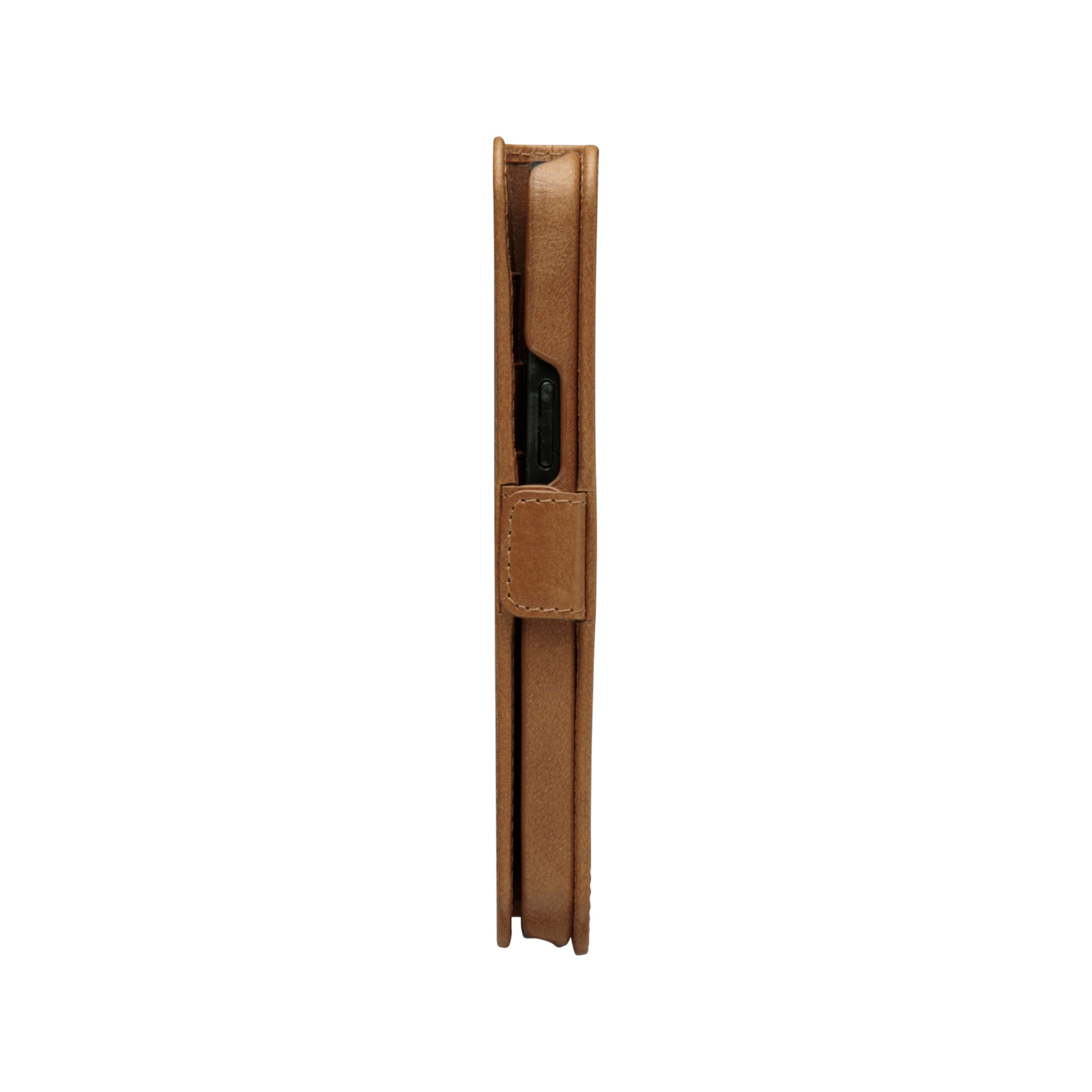 dbramante1928 Lynge Wallethülle – für Apple iPhone 12/12 Pro, 3 Kartenfächer, Leder, Beige, Magnetverschluss