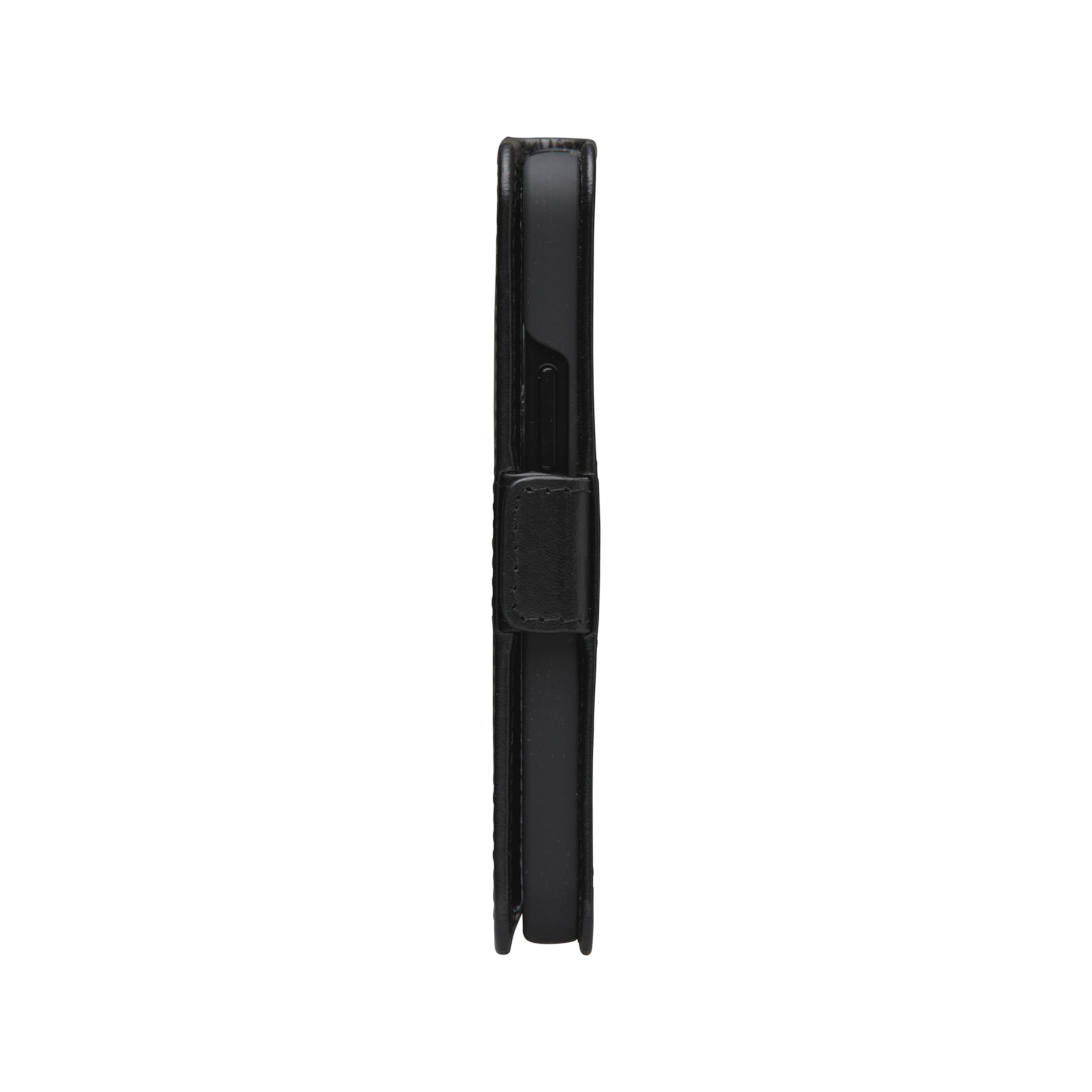 dbramante1928 Copenhagen Slim Wallethülle – für Apple iPhone 12 mini, Leder, Schwarz, Magnetverschluss