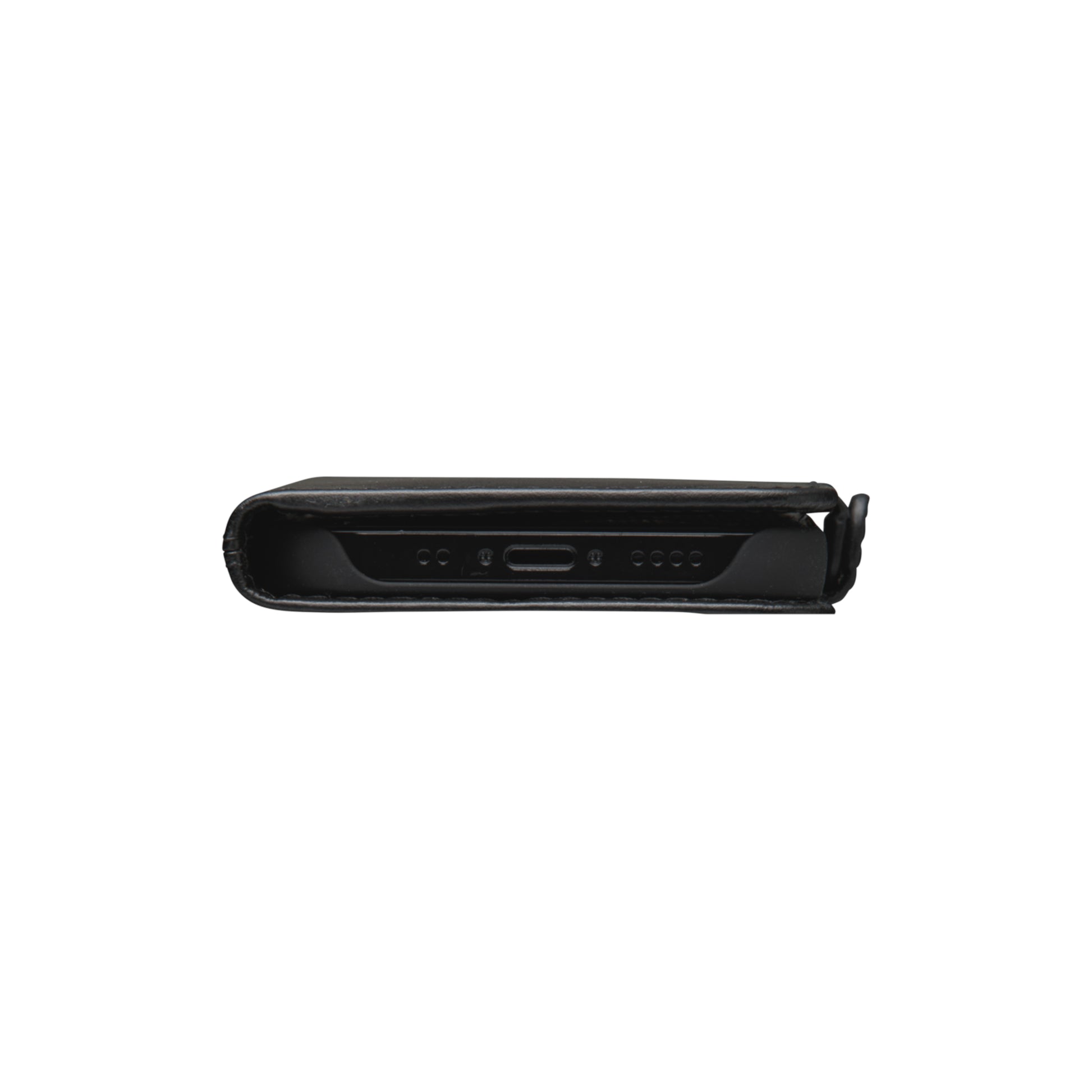 dbramante1928 Copenhagen Slim Wallethülle – für Apple iPhone 12 mini, Leder, Schwarz, Magnetverschluss