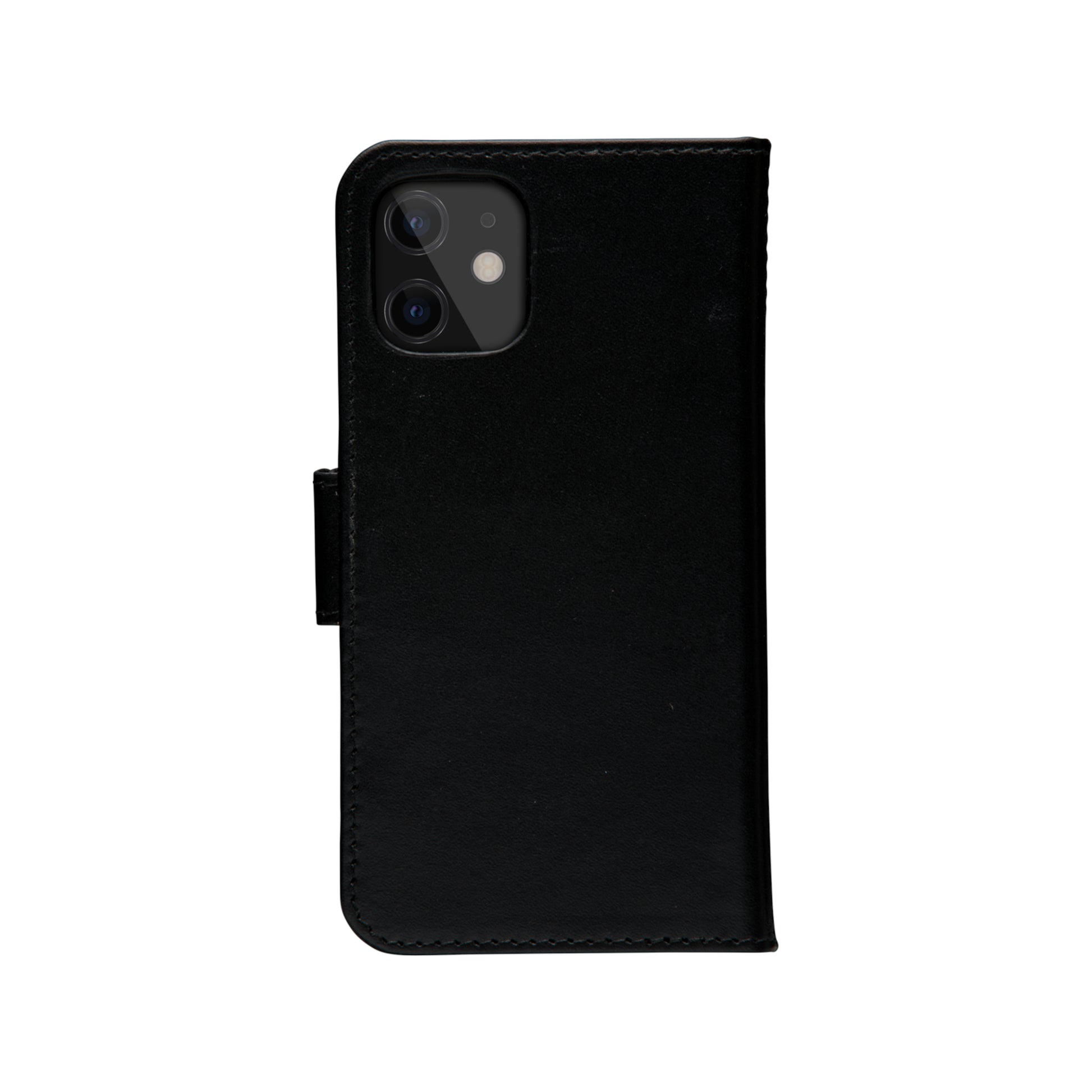 dbramante1928 Lynge Wallethülle – für Apple iPhone 12 mini, 3 Kartenfächer, Leder, schwarz