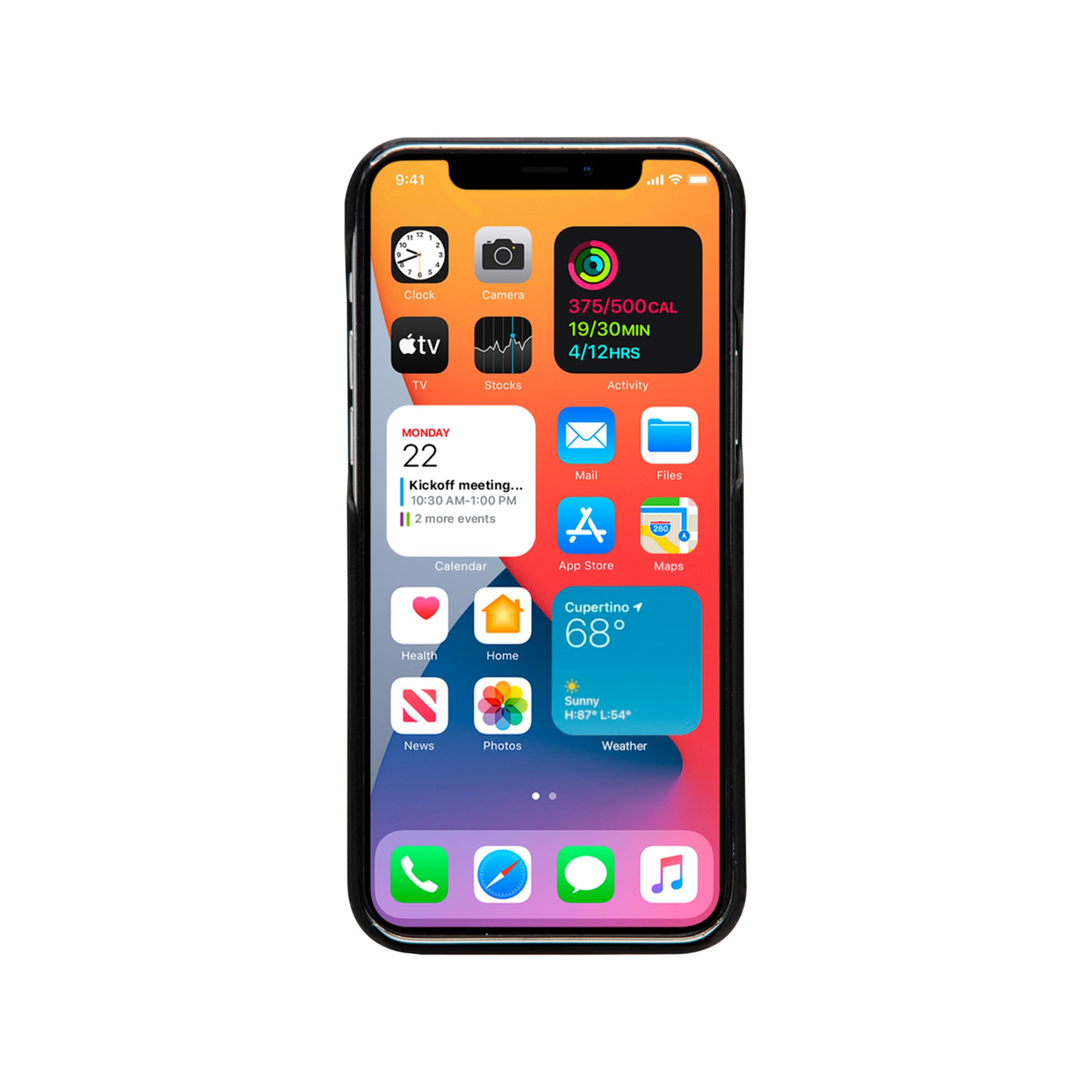dbramante1928 Lynge Wallethülle – für Apple iPhone 12 mini, 3 Kartenfächer, Leder, schwarz
