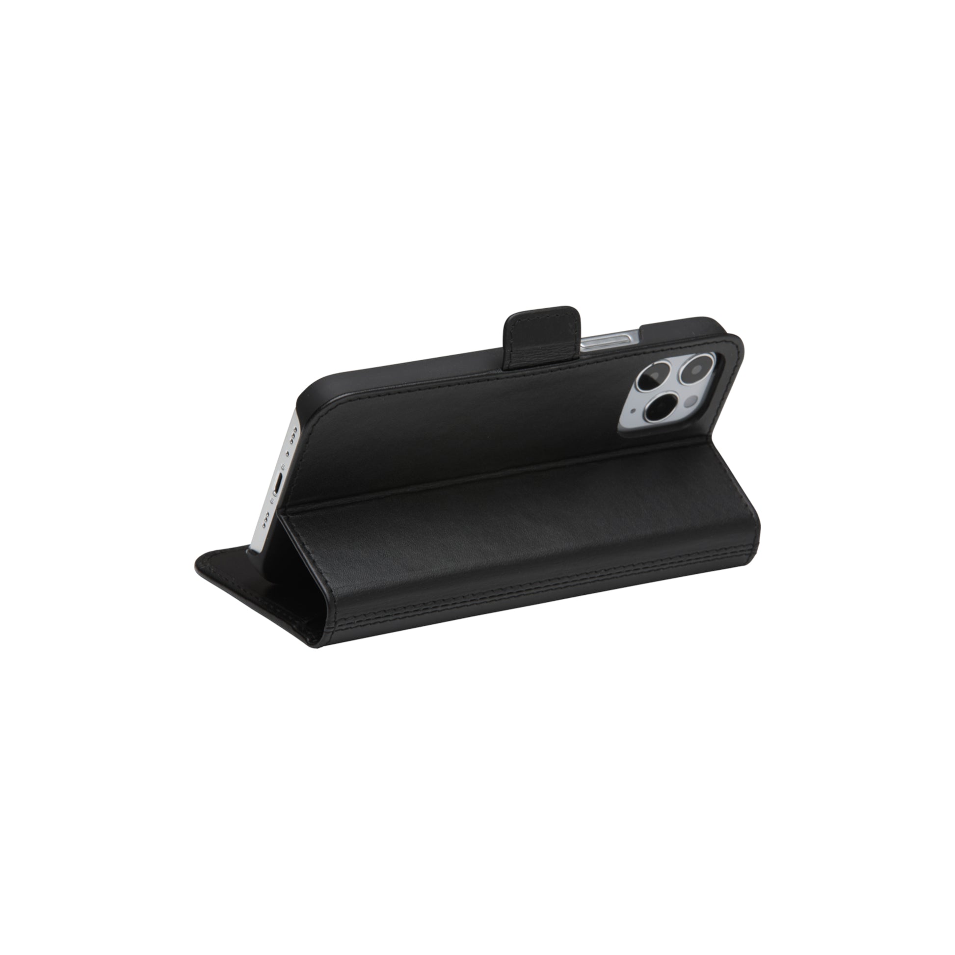 dbramante1928 Copenhagen Slim – Wallethülle – für Apple iPhone 12/12 Pro, 3 Kartenfächer, Leder, Schwarz