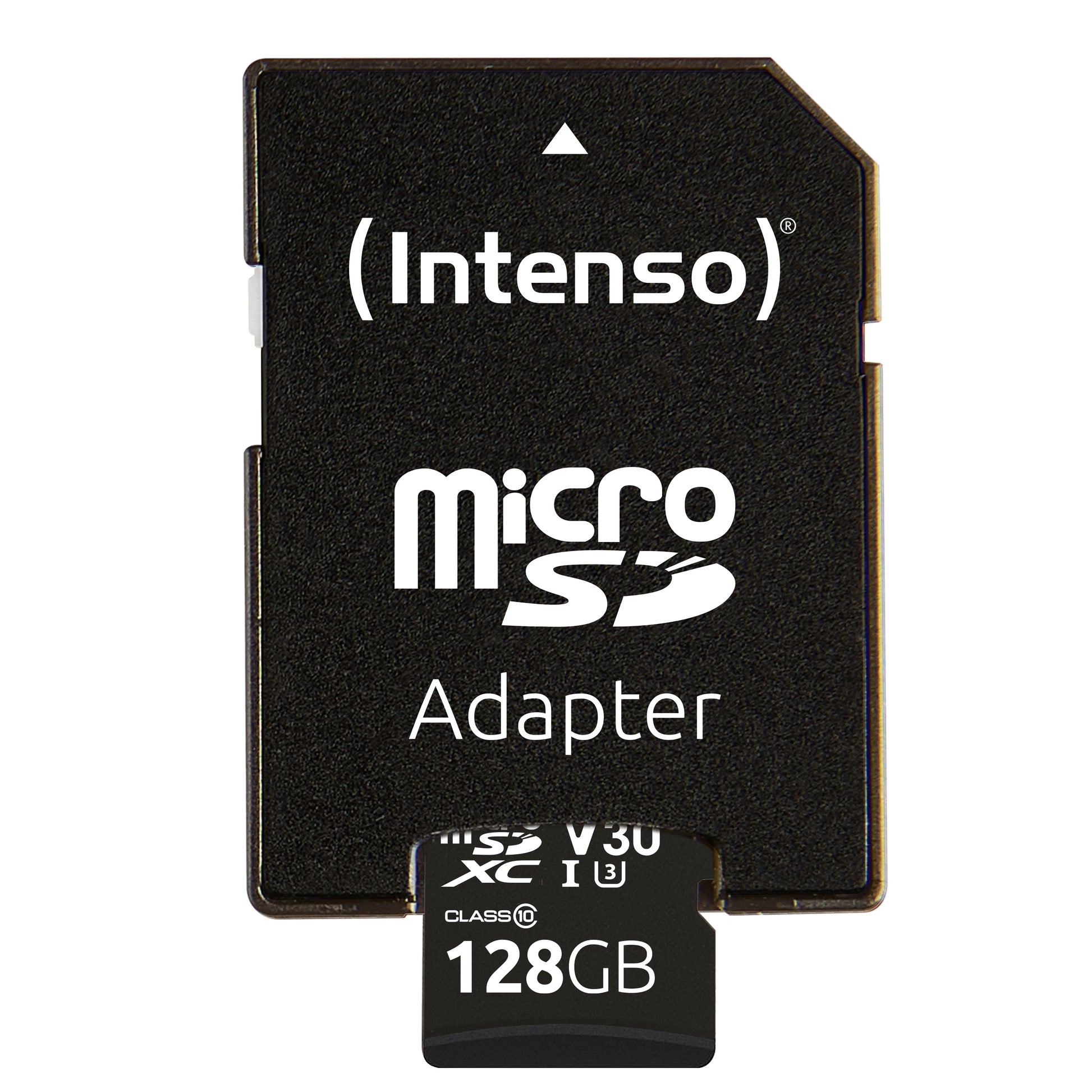 Intenso microSDXC 128 GB – UHS-I, Klasse 10, U3, V30, 100/45 MB/s, inkl. SD-Adapter, 1er Pack