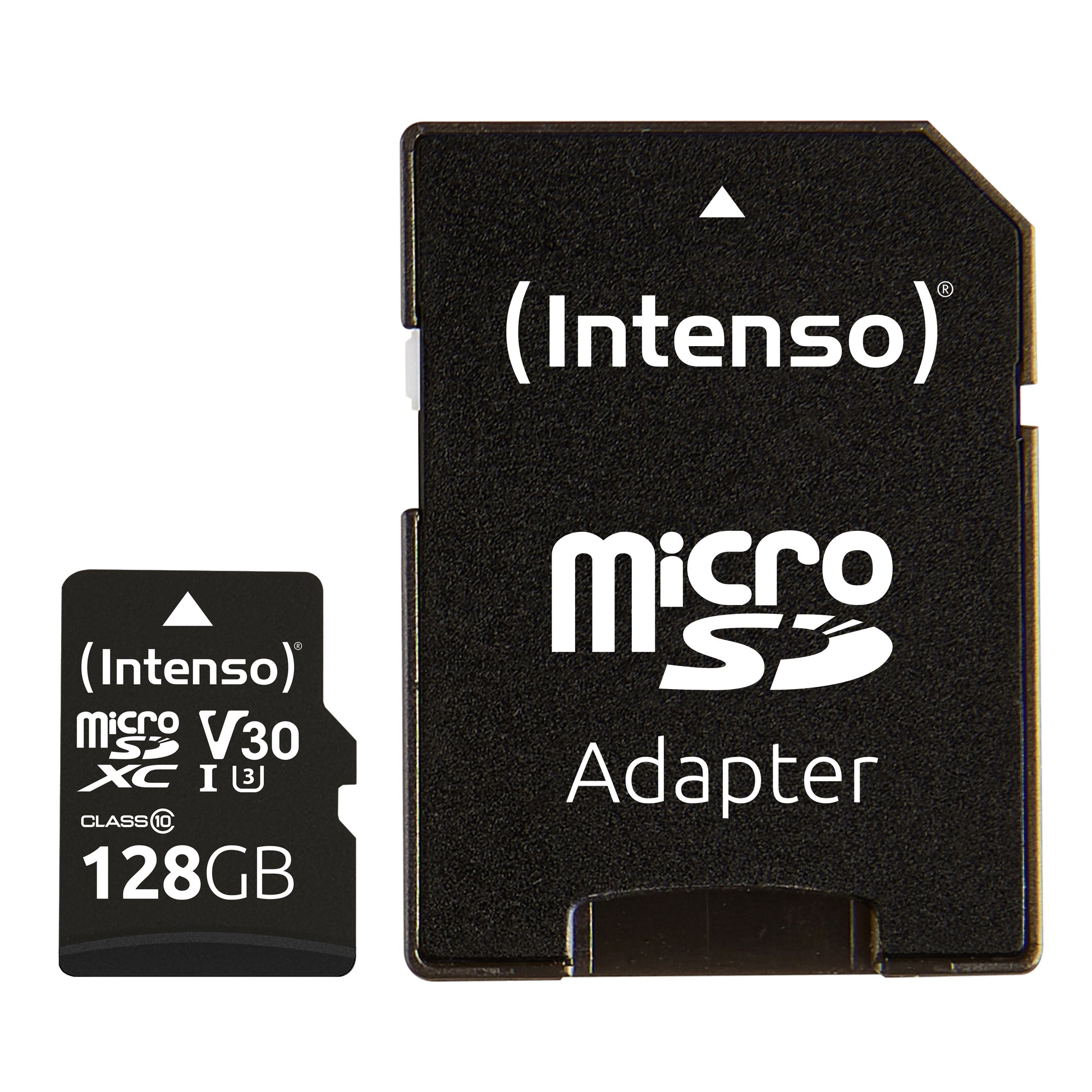 Intenso microSDXC 128 GB – UHS-I, Klasse 10, U3, V30, 100/45 MB/s, inkl. SD-Adapter, 1er Pack