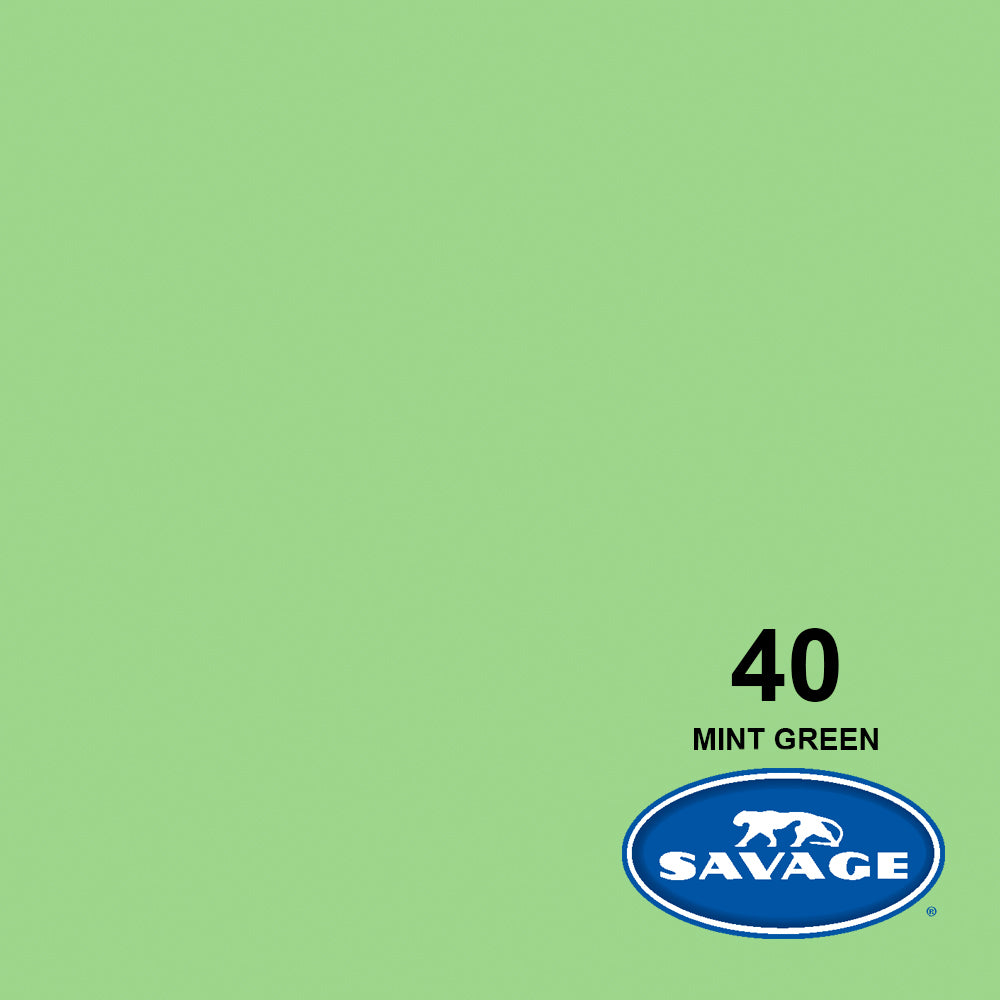 Savage Universal Hintergrundpapier – 2,72 × 11 m, Minzgrün – 145 g