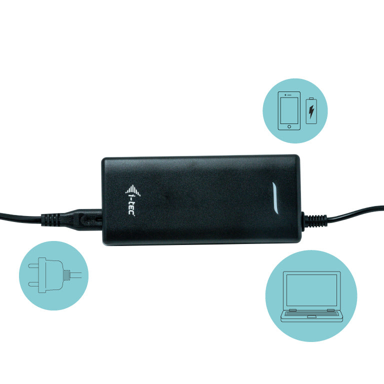 i-tec Dockingstation – USB-C, 1× DP, 1× HDMI, 1× VGA, 4× USB-A, 85 W PD, GbE, für Windows/Mac/Linux