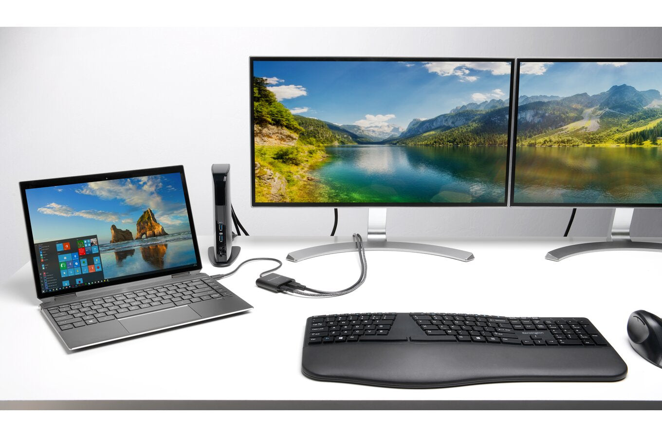 Kensington Profit Ergo – Tastatur, kabellos, UK-Layout (EN), ergonomisch