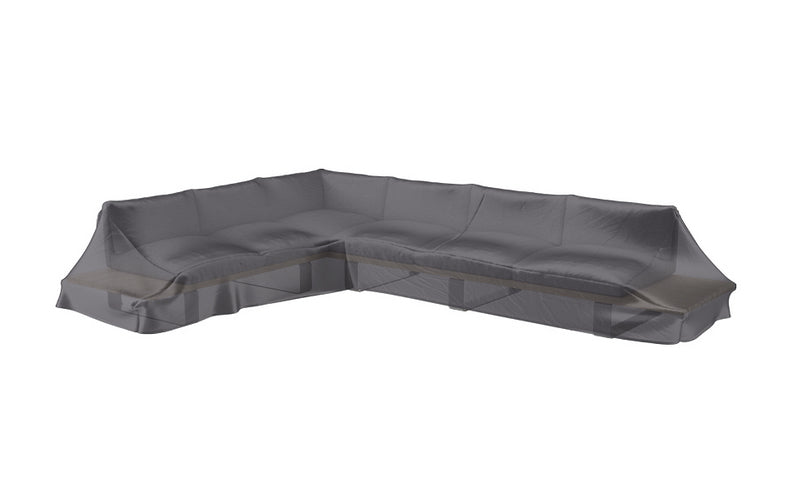 AeroCover 7884 Schutzhülle L-Form – Ripstop-Polyester – Anthrazit – für Lounge – 3500 × 700 × 2750 mm