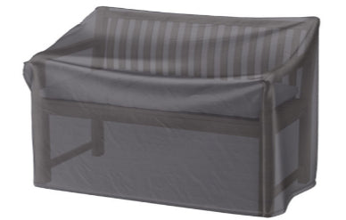 AeroCover Schutzhülle rechteckig 130 × 75 × 85 cm, Ripstop-Polyester, Grau/Anthrazit, für Bank