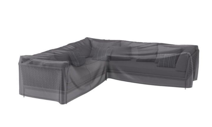 AeroCover Schutzhülle L-Form – 220 × 220 × 70 cm, anthrazit, Ripstop-Polyester, für Lounge