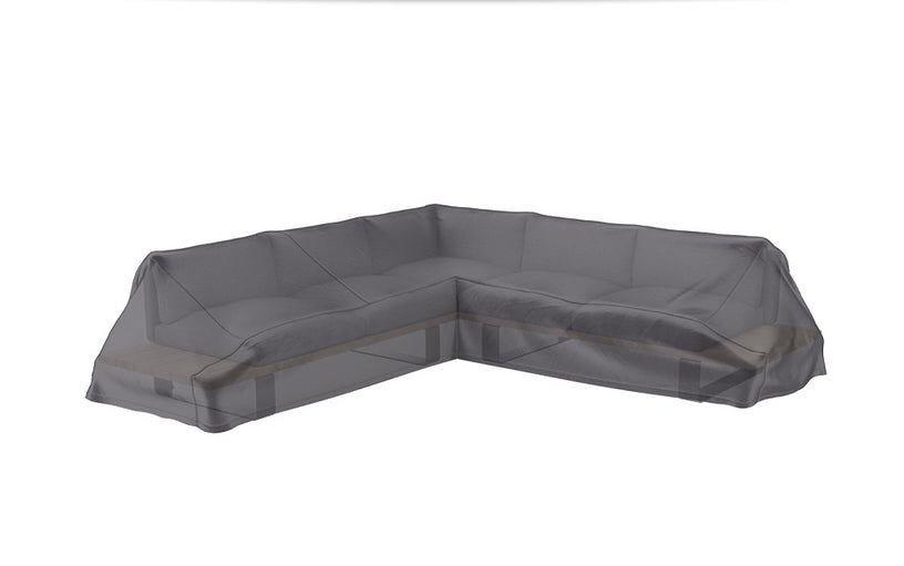 AeroCover Terrassenbankabdeckung L-Form für Lounge – Ripstop-Polyester – Anthrazit – 3000 × 700 × 3000 mm