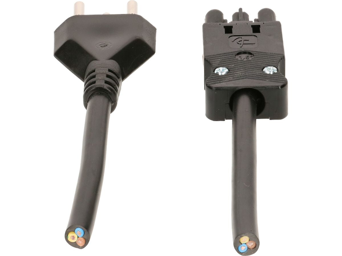Max Hauri AG Max Hauri Adapterkabel, T12–GST18I3, 1,5 m, 1 mm² – schwarz
