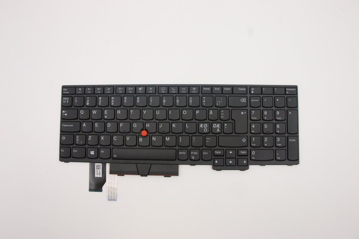 Lenovo Thor – Notebook-Ersatztastatur – kabelgebunden – QWERTY (Nordic) – schwarz – für ThinkPad L15 (20U7, 20)