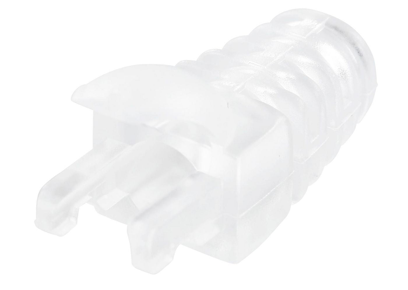 Microconnect Zugentlastungsboot – Cat5e, Cat6, Cat6A, Transparent, 100 Stück, für Kabel bis 6,5 mm
